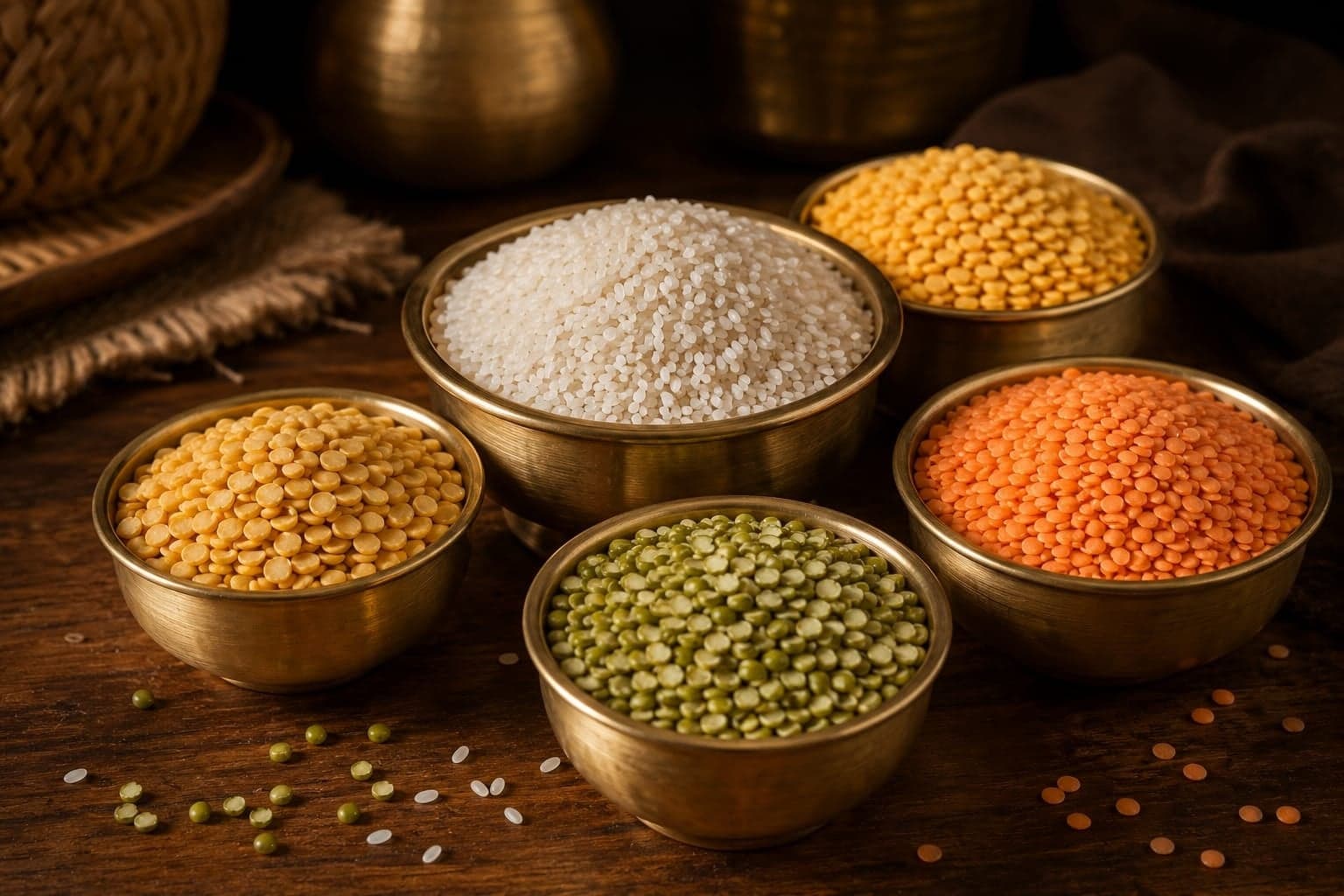 तांदूळ आणि डाळी